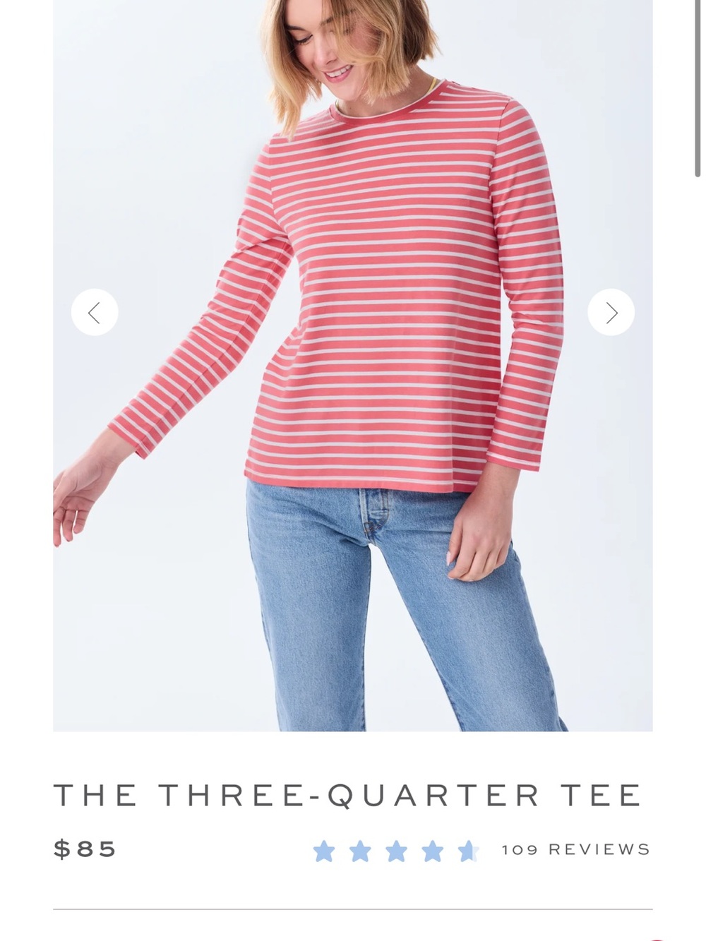 Alice Walk 3/4 sleeve tee